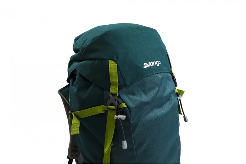 Vango Summit 65L Trekking Backpack Deep Teal Green Recycled Fabric-1